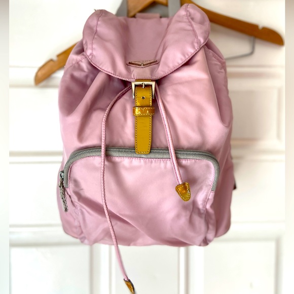 Prada Pink Nylon Backpack - Picture 1 of 9